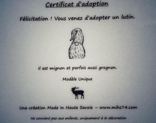 Certificat d'adoption